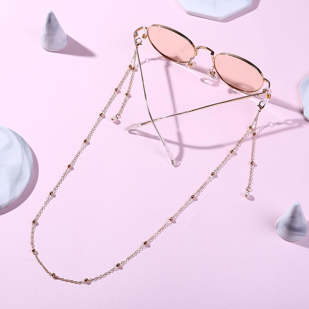 Artificial Pearl Glasses Chain Glasses Reading Frame Lanyard Glasses Rope MA