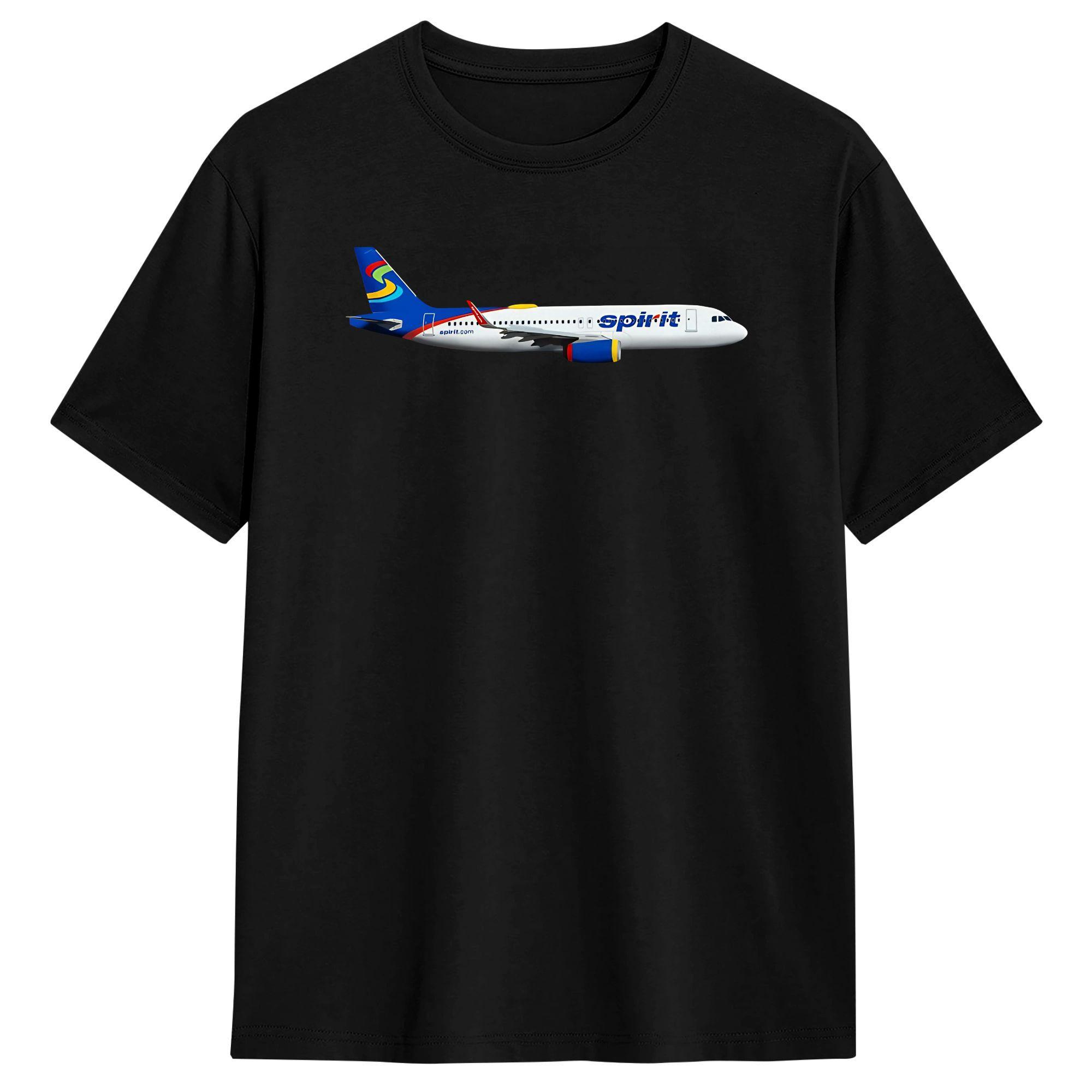 

Fashion Spirit Airlines Skittles Livery A320 T-Shirt for Men Crew Neck Pure Cotton T Shirt Short Sleeve Tees Present Tops S разноцветный