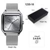 Latin Alphabet Roman Scale Square Men'S And Women'S Watches, High-End Waterproof Watches, Quartz Watches, Large Dials