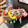 Panda Fruit Doll Keychain Backpack Car Cartoon Pendant Accessories Gift Couple