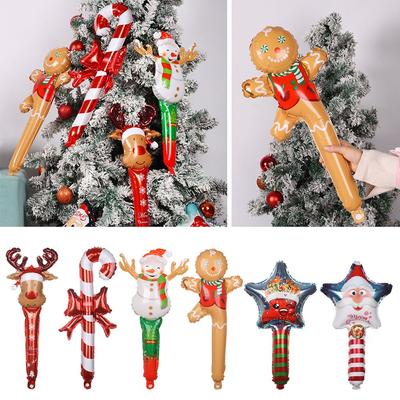Gift New Year Party Christmas Decor Santa Claus Snowman Elk Deer Xmas Ornament Helium Foil Balloon