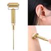 Acupuncture Points Detector Probe Facial Ear Acupoints Spring Needle Massage Roller (Gold)