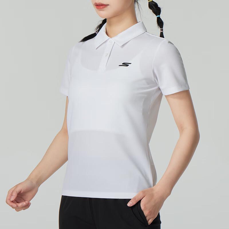 Skechers Women's Sports Knit Short Sleeve Polo Shirt