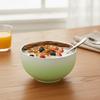 304 Stainless Steel Candy-Colored Kids Rice Bowl Heat-Resistant Soup Bowl  School Canteen
