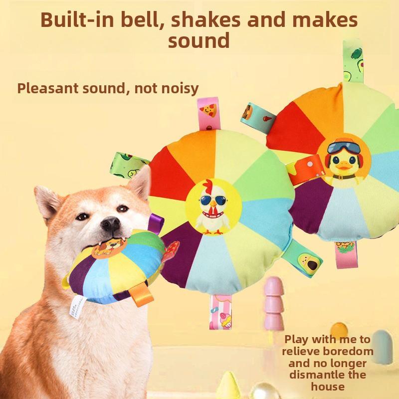 Dog Fur Sounds, Frisbee Toy, Interactive Puppy Frisbee, Teeth Grinding, Biting, Pet Border Collie Training, Dog Training