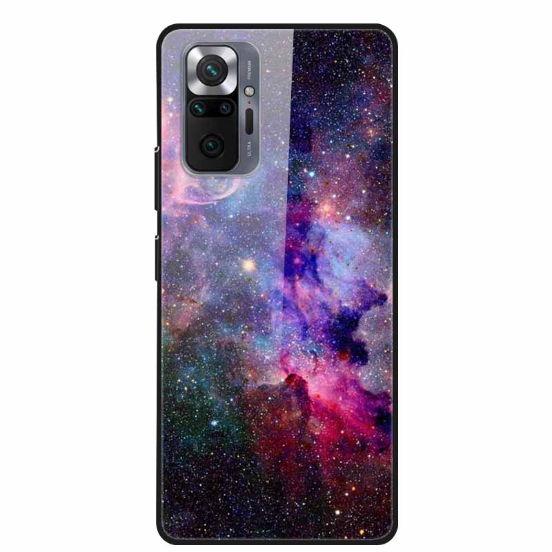 Tempered Glass Colorful Cover For Xiaomi Redmi Note 10 Pro Case Hard Shockproof Funda for Redmi Note10 / Note 10Pro Cases Shell