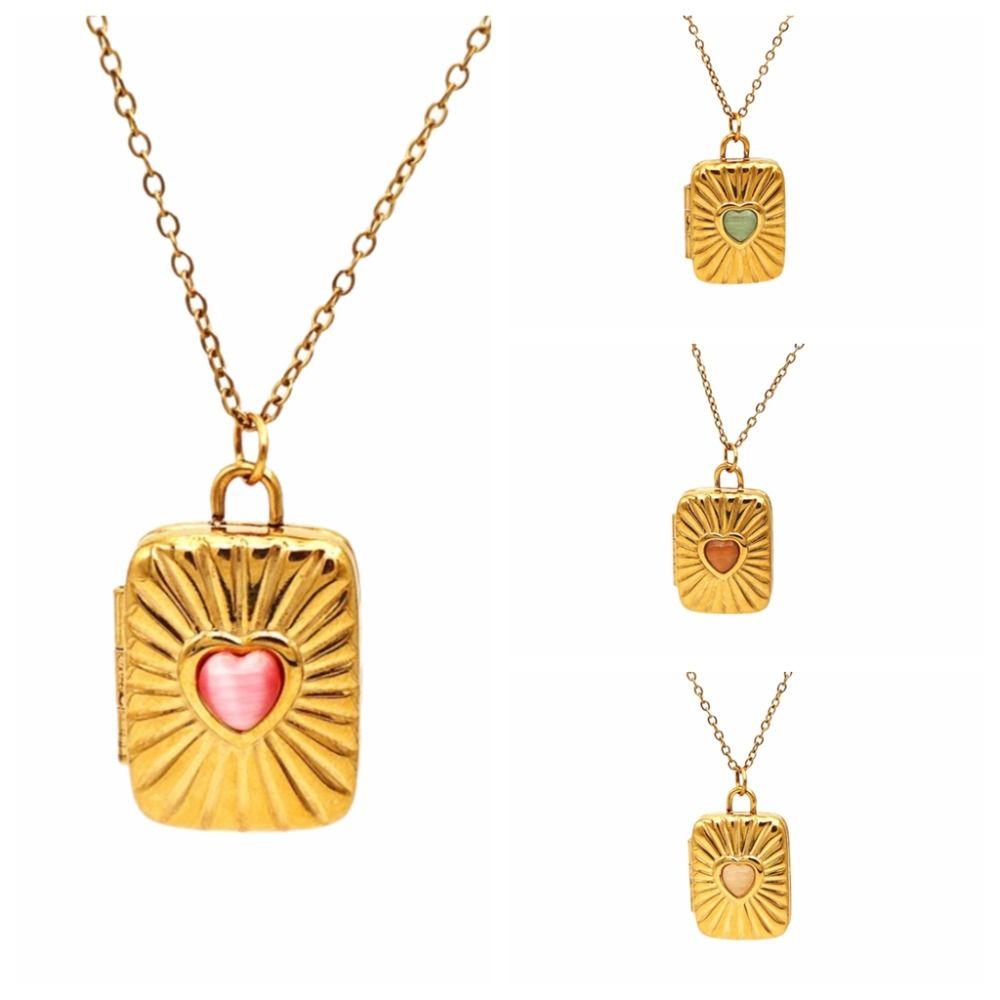 

Magnetic Pendant Necklace Zircon Couple Choker Chain Fashion Rhinestone Heart Necklace Women Style A