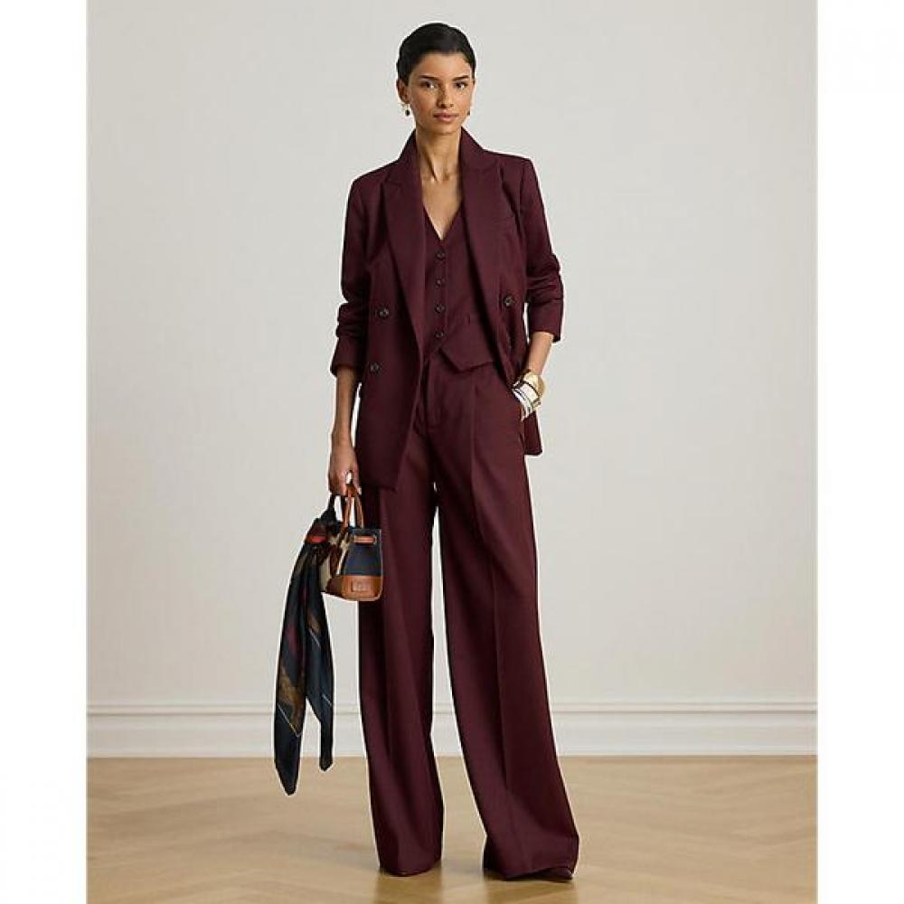 Lauren Ralph Lauren Wool Blend Twill Wide Leg Pants Model Wmlrpntsbv20328600