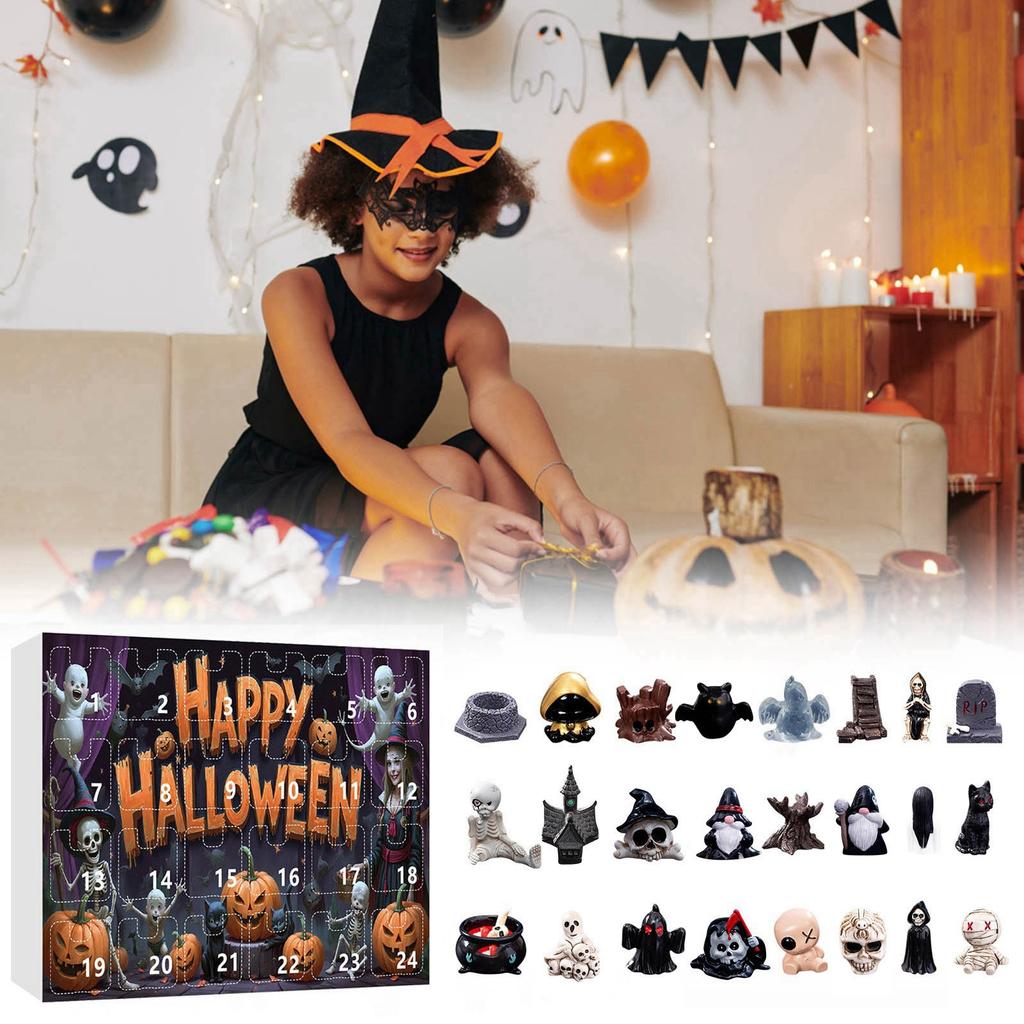 Exquisite Kalender Stein Jalousien Box Halloween Kinder Geschenk