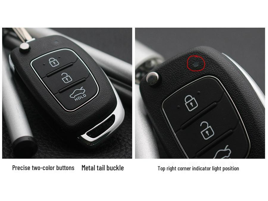 Modern Kia Key Shell for Tucson, New Santa Fe, Elantra, Langdong, IX25 - Remote Control Replacement