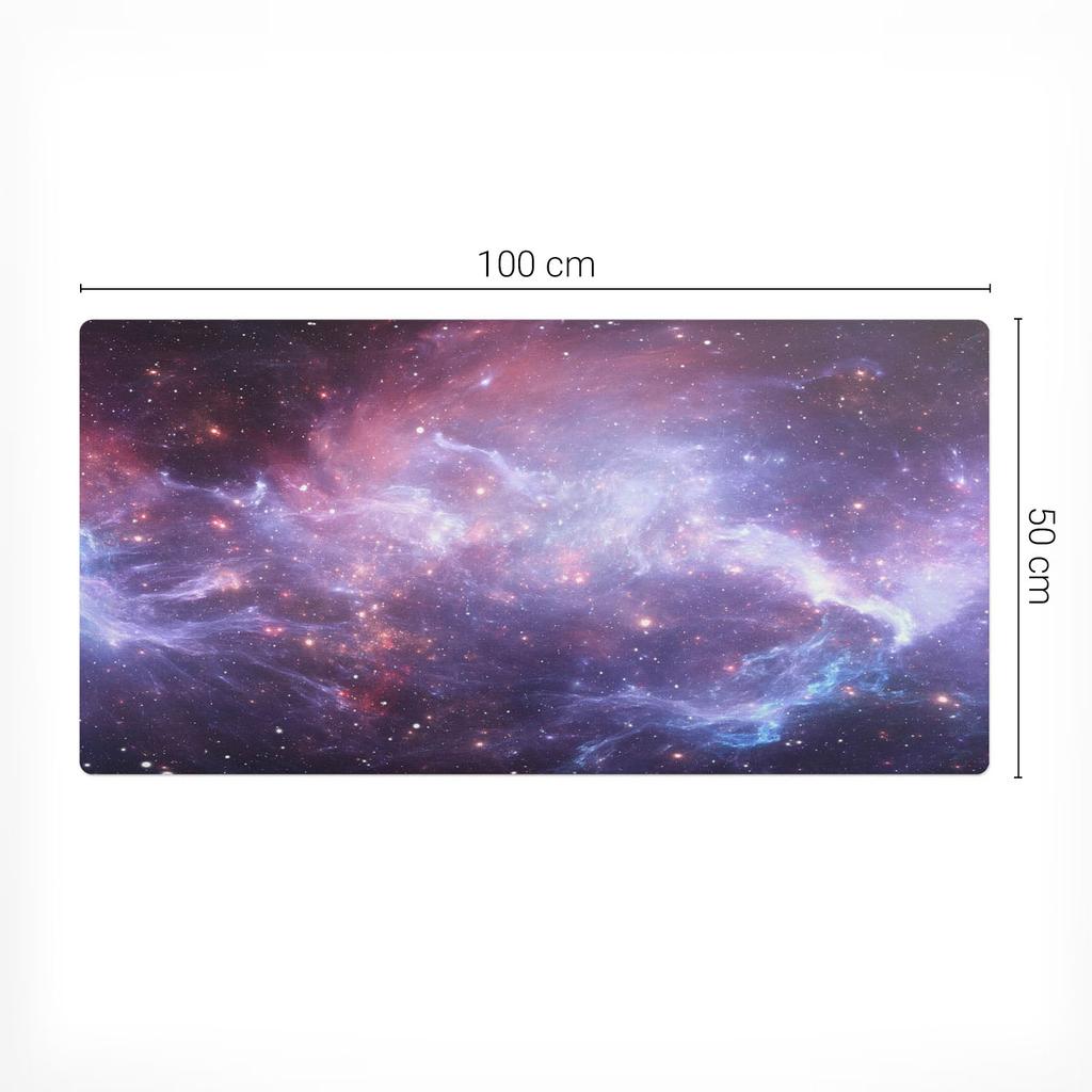 Antypoślizgowa Mata Na Biurko Z Nadrukiem Kosmiczna Mgławica 100X50 Cm
