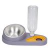 Katzen Wasser Futter Napf Automatische Wasserbefüllung 16 Grad Neigung Edelstahl Doppel Haustiernapf Set