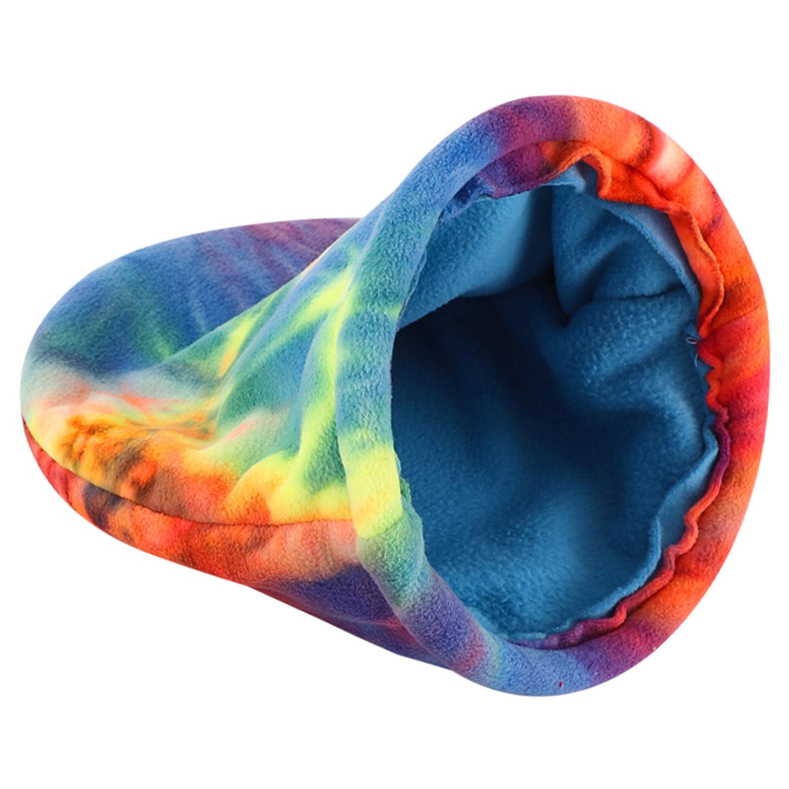Pocket Bed for Sugar Gliders Squirrels Winter Thicken Bed Cage Accessories Small Pet Cage Cave Bag Sleep Cave L
