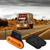 LED Side Marker Lamps for Trucks and Fixed High Vehicle Front and Rear 10-Pack Trailers, Brackets, 12V/24V, Brightness, Waterproof, Width, (Orange)