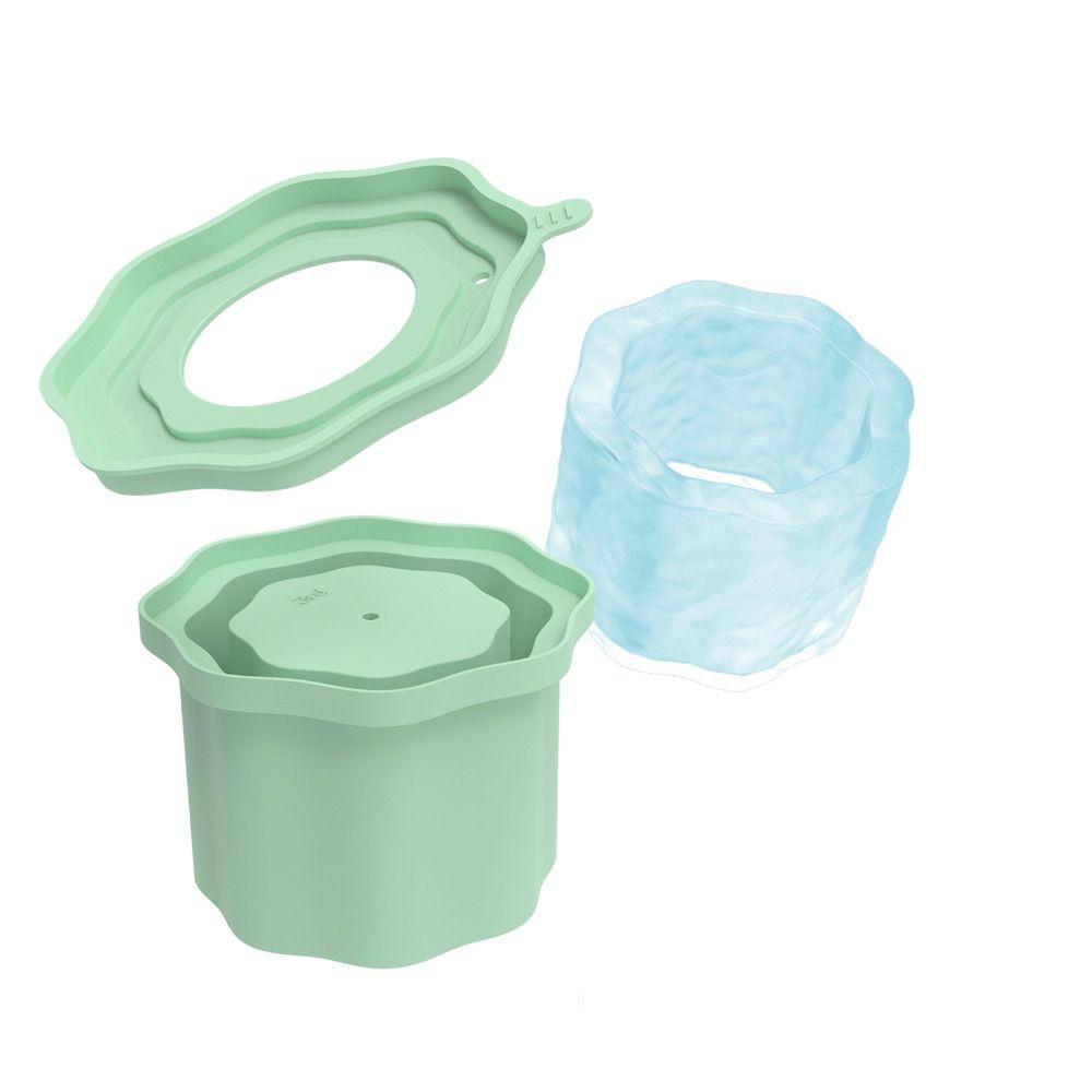 Silicone Silicone Ice Molds with Lid Ice Cube Maker Mold for Stanley Cup 20-40oz