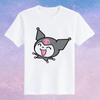 Childrens Pure Cotton Short Sleeved Japanese Cute Rabbit Cute Cute Kuromi Cartoon Printed Parentchild Tshirt Half Sleeve