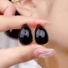Drip Glazed Personalized Women's Color European and American Earrings 925 Silver Needle