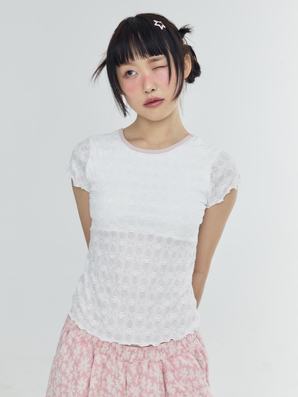 Adore Bell Flower Color Block X-T - White Free