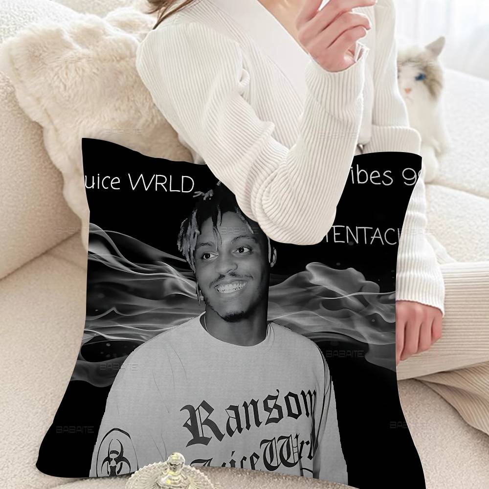 Hip-Hop J-Juice W-WRLD Cushion Cover Polyester Sofa Cushions Decorative Throw Pillows Home Decoration Pillowcover