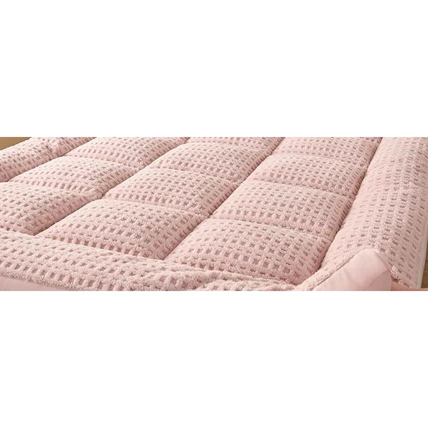 WTEMPO Plaid Printed Foldable High Quality Soft Mattress School Dormitory Mattress Winter Thickened Plush Bedroom Bed Sheet Tatami Plush Pads