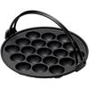 Ishigaki Cast Iron Takoyaki Maker 19 Holes Width 24 Depth 22.2 Height 4.7 Cm DL Direct Flame Cassette Stove Compatible Handle Black