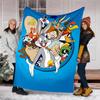 Looney Tunes Theme Printed Blanket - Perfect for Couch, Bed, Travel & Outdoor Use | Machine Washable, Cozy & Durable.