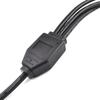 OBD2 Splitter Cable,OBD-II Extension Cable,1 Male to 3 Female Car Diagnostic Extender Cord Adapter,16 Pin Right Angle,1.6ft/50cm