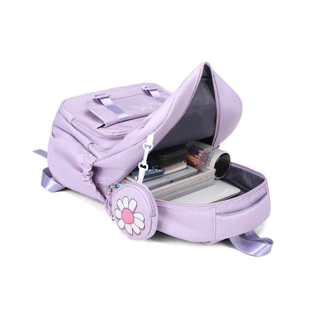 Schoolbag Backpack Campus Fresh Junior High School College Wind Backpack Leisure Travel Outdoor Class Student School Bag