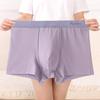 Plus Size Men's Spring and Summer Pure Cotton Loose Breathable No Mark Flat Angle Underwear