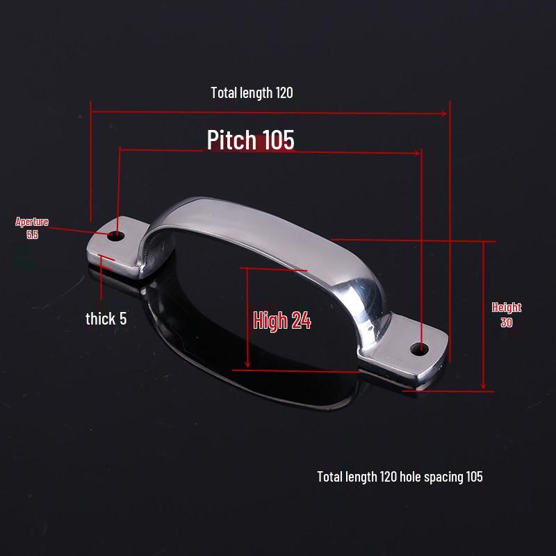 304 Stainless Steel Heavy Duty Pull Handle for Industrial Doors and Windows