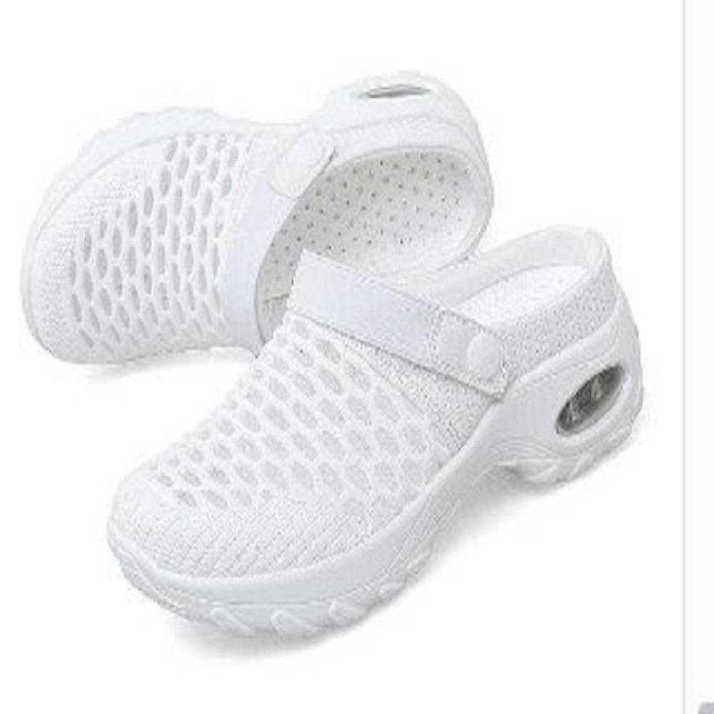 Plus Size Women's Summer 2021 Wedge Heel Closed-Toe Sandals, Two-Wear Style, European & American, Size 43.