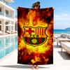 Fcb Team Football Club Beach Towel, Microfiber Beach Towel, Perfect For Pool, Beach, Travel, Home Decor Beach Party Fan Gifts