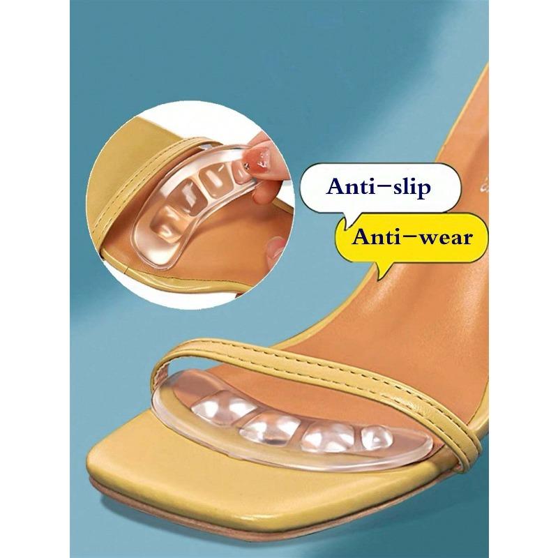 Anti-Slip Insoles For High Heels, Sandals, Loafers, Silicone Gel Heel & Forefoot Pads, Heel Liners, Insoles For Foot Care