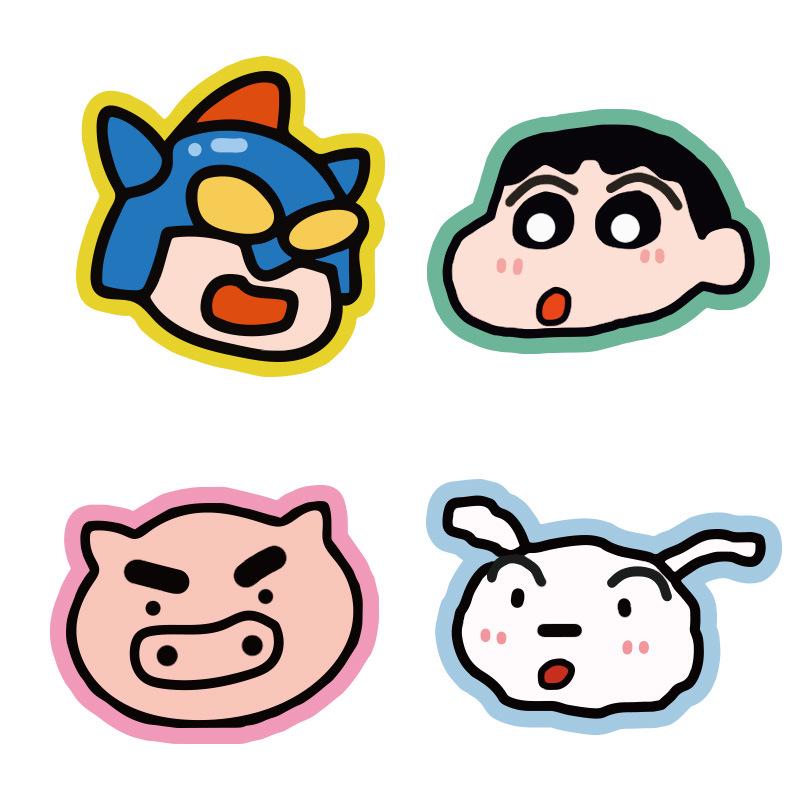 Shin-chan Irregular Anti-Slip Rubber Mouse Pad - Cute Cartoon Design for Office & Gaming