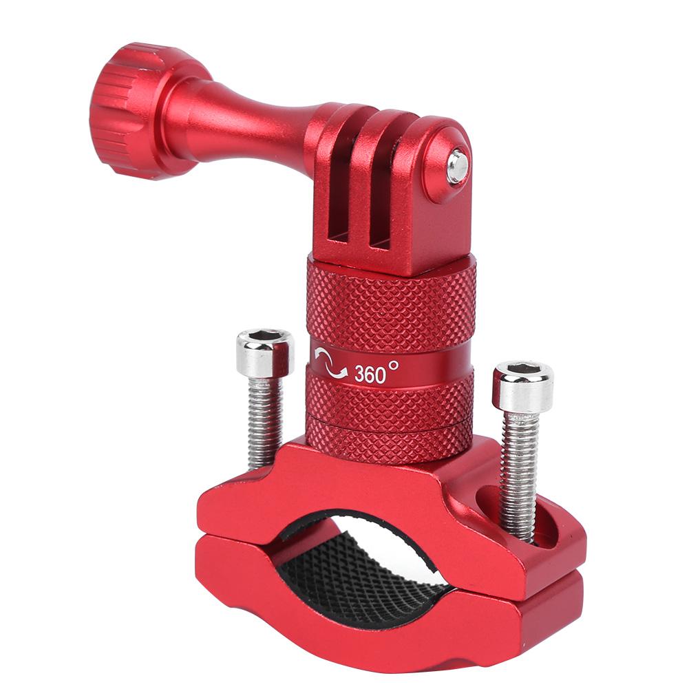 For GoPro Action Camera Aluminium Alloy Bike Mount Fixed Support 360 Degree Bicycle Clamp