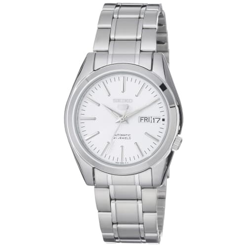 

Seiko SEIKO 5 Automatic Watch, Overseas Model, White, SNKL41K1, Men s