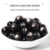 Natural Gold Obsidian Pixiu Beaded Bracelet with Silver Obsidian Accents