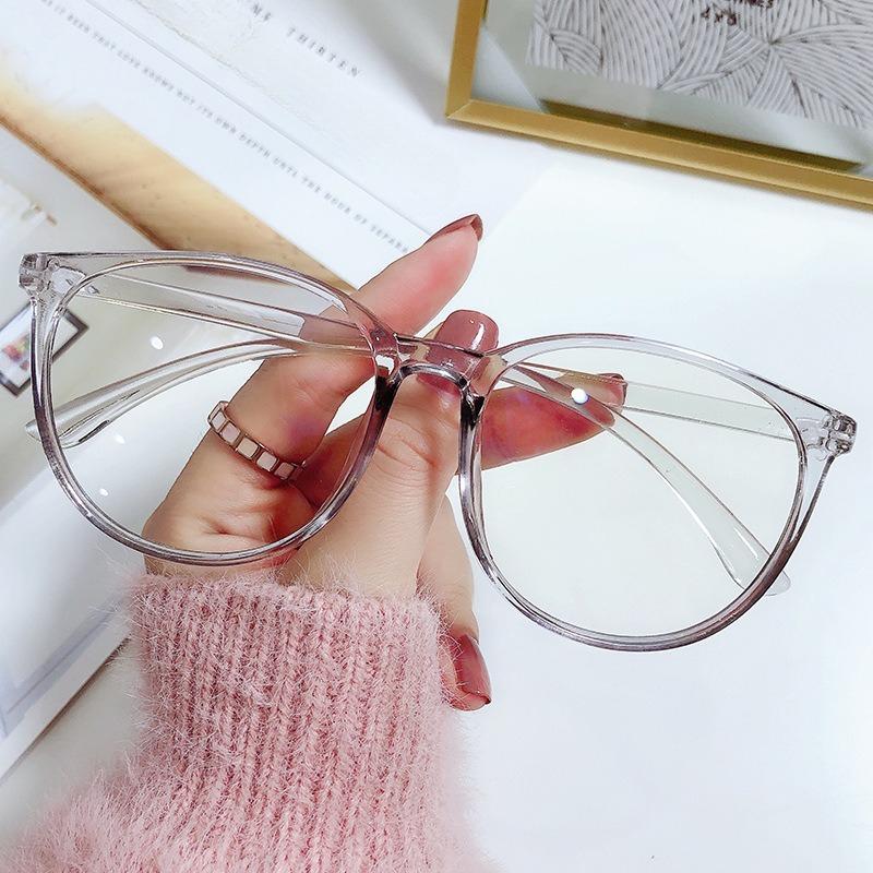Women Men'S Anti Blue Light Round Myopia Glasses Vintage Finished Optical Spectacle Nearsighted Eyeglasses With Diopter 0 To-6.0