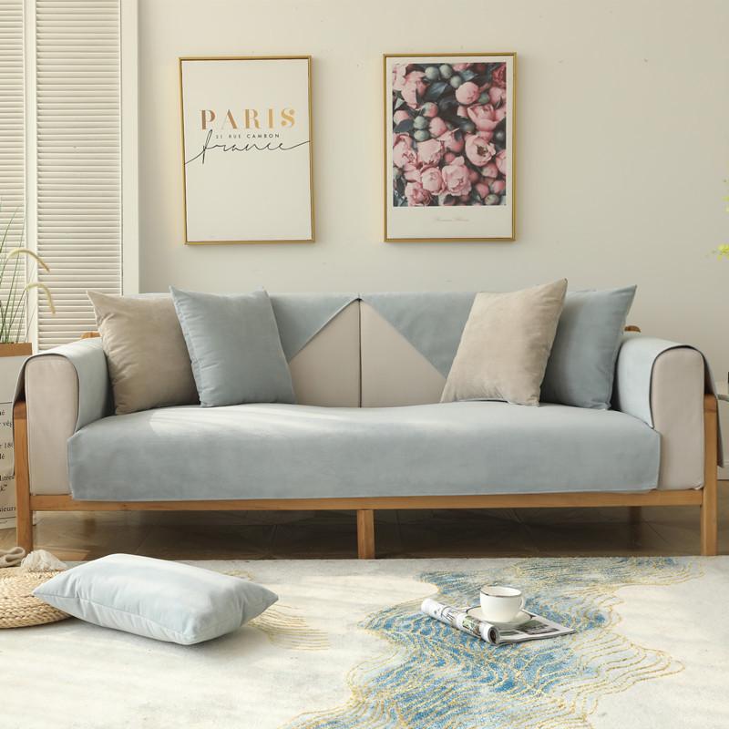 Four Seasons Universal Waterproof Sofa Cover Sofa Pet Changing Pad Nordic Modern Solid Color Non-slip Covers for Sofa Protective