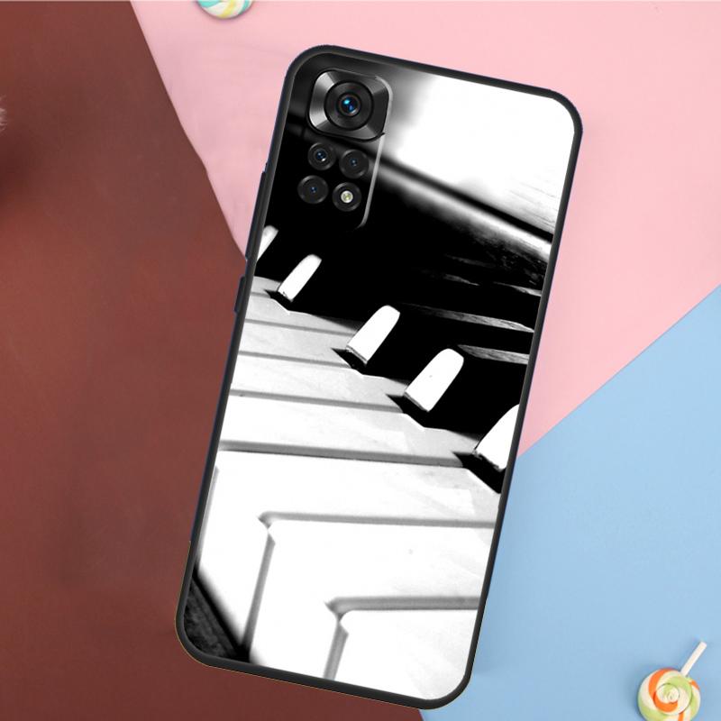 Piano Keys Keyboard design Cover For Xiaomi Redmi Note 13 14 Pro 12 11 9 10 9S 10S 11S 12S Redmi 14C 10C 12C 13C Case