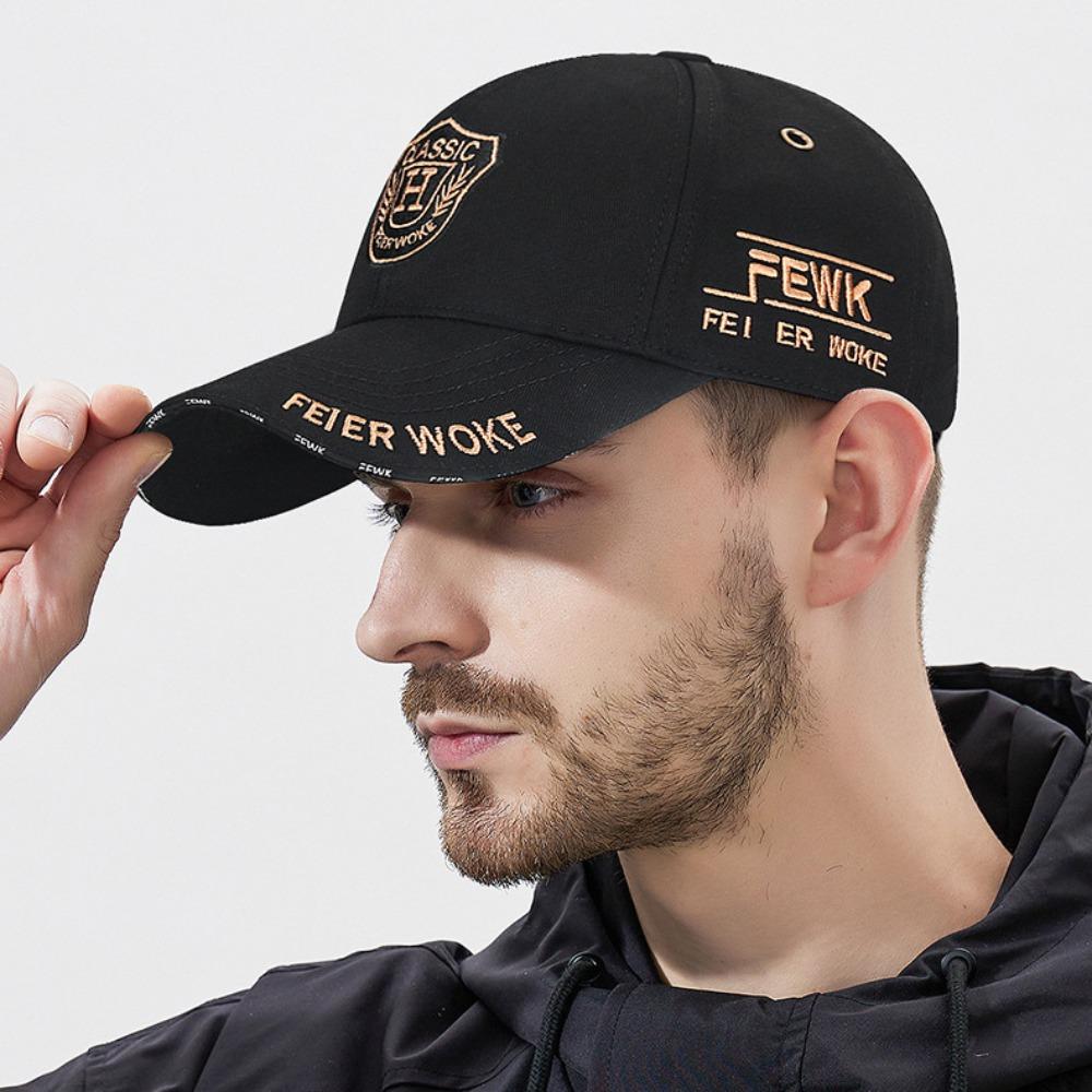 UV Protection Letter Embroidery Hat Quick-drying Baseball Cap Sun Hat Men's Sunshade Cap  Outdoor
