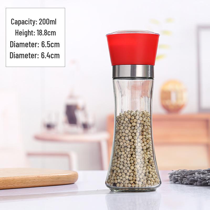 Dual Head Stainless Steel Manual Pepper Grinder: Multi-functional 2-in-1 for Pepper and Spice Grinding.