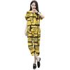 Plus-Size Women's Trendy Two-Piece Set: Loose Fit, Age-Reducing, Slimming Design with Seven-Point Pants