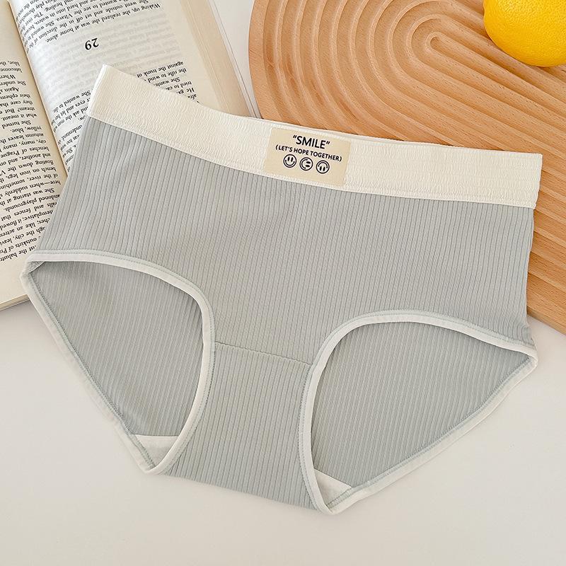 Women's Underwear Women's Antibacterial Panties Breathable Mid-waist Briefs