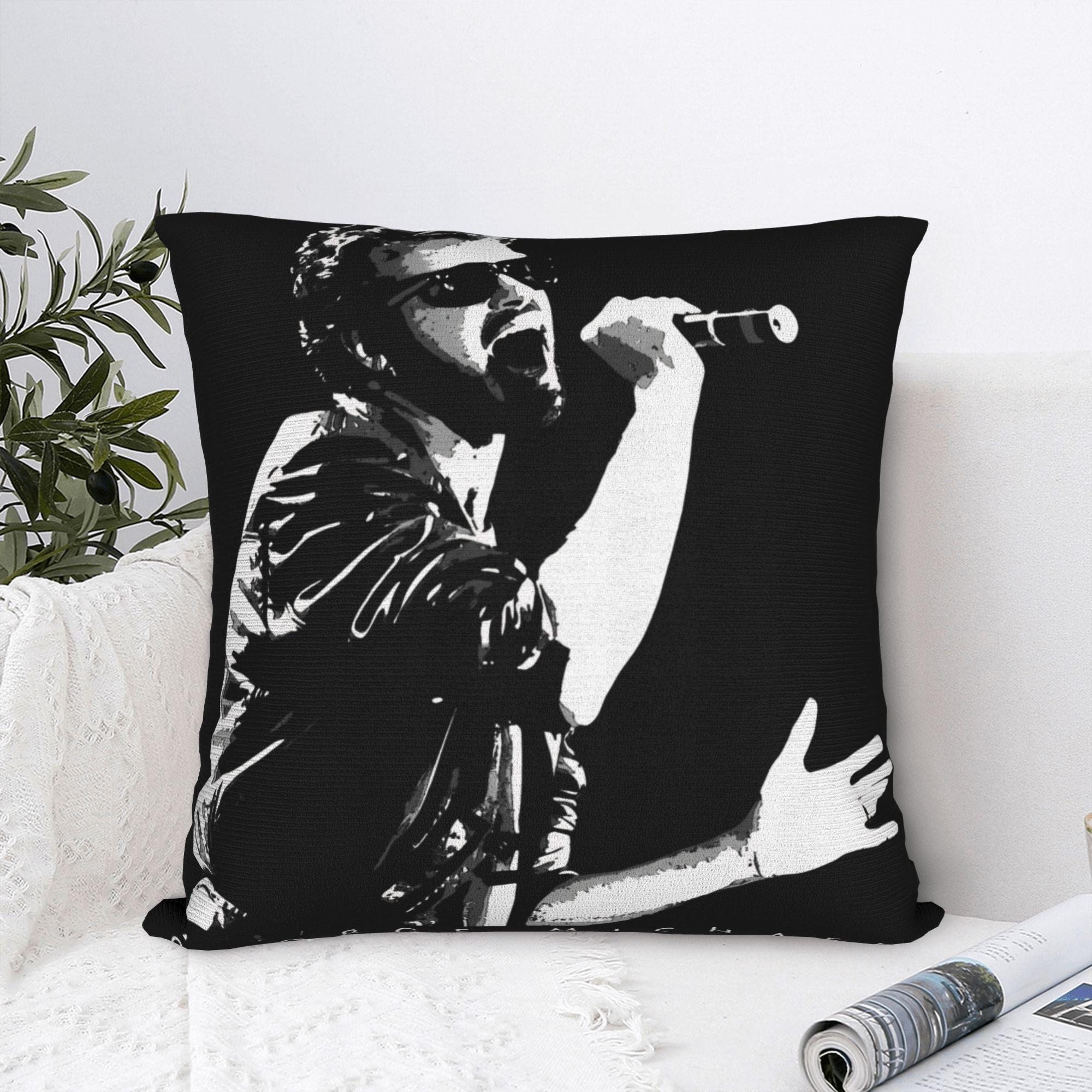 Fine Glasses Unisex George Michael Live Pillow Case Graphic Pillow Cover Kawaii Pillowcases For Living Room Sofa