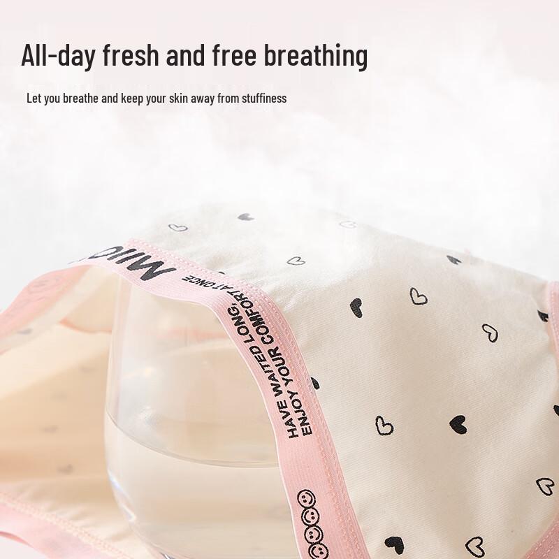 Mao Ren Women's Seamless Pure Cotton Antibacterial Briefs