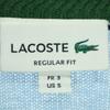 LACOSTE wool One-point logo crazy pattern Long sleeve sweater multicolor Men's Used