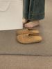 French Niche Hand-woven Hollow Breathable Bag Head Half Slippers Women's Summer Wear Roman Style Thick-soled Muller Shoes