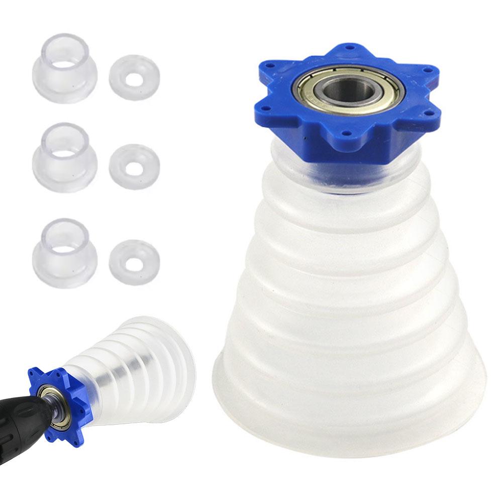 Drill Dust Collector Cover Universal Scalable Rubber Dustproof Bowl for Electric Hammer and Power Tool Accessories