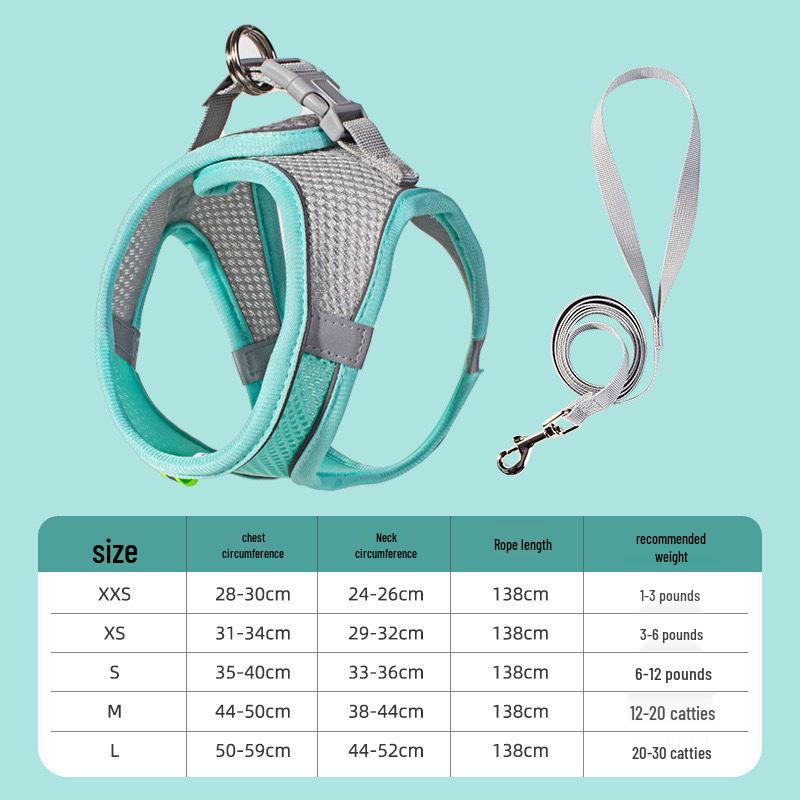 Adjustable Escape-Proof Cat Leash for Outdoor Use